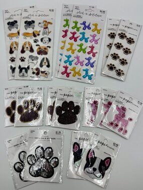 Huge Bundle Dog Images Stickers, Gems And Adhesives, DIY Arts And Crafts